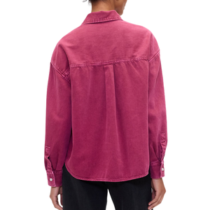 Camisa Vaquera Casual Personalizable para Mujer con Detalle de Botones, Acabado Lavado, Lista para Verano/Invierno, Tela de Algodón Cómoda, Venta al por Mayor - Product Image 3