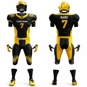 Men Custom American Football Uniform Sublimated Printed Short Football Jersey Pants Team Sportswear Custom Team Name Number OEM - Product Image 1