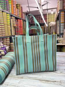 ถุงช้อปปิ้งทำจากโพลีโพรพิลีนเส้นใยไนลอนรีไซเคิลเป็นมิตรกับสิ่งแวดล้อมใช้ซ้ำได้ดีไซน์แบบยั่งยืน - Product Image 4