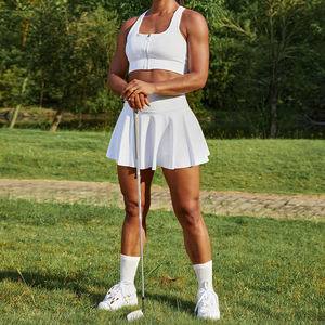 Jupe-short de tennis et de golf pour femme, taille haute très extensible, effet rafraîchissant 2-en-1, bas de sport personnalisé de haute qualité - Product Image 6