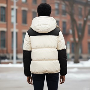 Chaqueta de plumón para hombre, abrigo de invierno, chaqueta ligera y cálida con capucha, logotipo personalizado, venta al por mayor, fabricada en Pakistán - Product Image 3