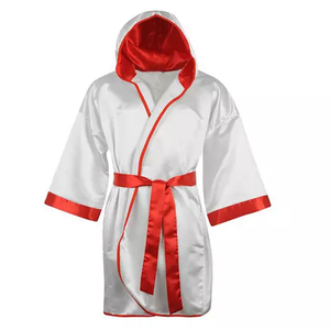 Bata de boxeo para desfile, Bata de boxeo, Atuendo para noche de combate, Logotipo personalizado, OEM, Proveedor mayorista, Fabricante, Fábrica - Product Image 5