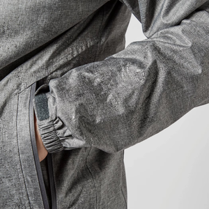 Veste coupe-vent pour homme, légère, à capuche, en tissu écologique, personnalisable, imperméable, pour l'extérieur, hiver - Product Image 6