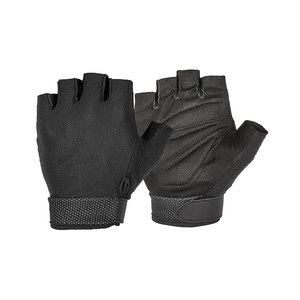 <b>Half</b> Finger Gym Gloves Black Blue Mesh Polyester Adjustable Wrist Strap Non <b>Slip</b> Breathable For Weight Lifting Fitness Training - Product Image 5