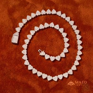 สร้อยคอรูปหัวใจประดับมอสซาไนต์ชุบทองคำสีกุหลาบ ดีไซน์คลาสสิก สไตล์นิวยอร์ก สำหรับผู้ชายและผู้หญิง  จี้สวยงาม  งานฝีมือประณีต - Product Image 4