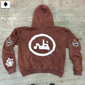 เสื้อฮู้ดแบบสวมหัวสำหรับผู้ชายเสื้อกันหนาวผ้าฝ้ายโพลีเอสเตอร์ผ้าเทอร์100% สีพื้นลำลองออกแบบได้ตามต้องการสำหรับฤดูหนาว - Product Image 5