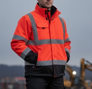 Lightweight High Visibility <b>Reflective</b> <b>Jacket</b> <b>Men</b> Work Safety Clothing For Logistics And Transportation - Product Image 2
