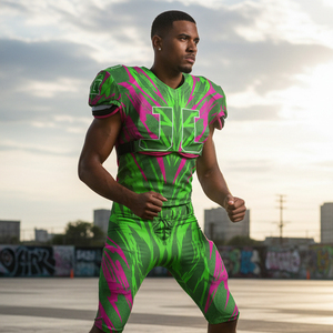 Custom Made American Football Uniform Professional Fit Tackle Twill Embroidery Team Jersey Breathable <b>Game</b> Day Apparel - Product Image 6