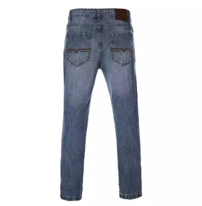 Jean droit en denim souple taille mi-haute pour homme - Pantalon de mode respirant, écologique et coupe-vent teint en pièce, fabriqué au Bangladesh - Product Image 5