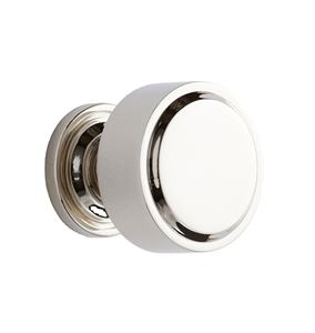Poignées de porte rondes en métal de qualité supérieure, couleur nickel, tendance, durables, élégantes et parfaites pour les intérieurs modernes ou classiques. - Product Image 1