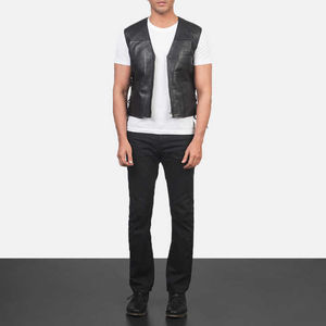 Gilet en cuir pour homme à prix de gros, respirant, nouvelle arrivée, taille personnalisée, nouveau style, meilleur design - Product Image 2