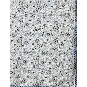 Edredón Reversible de Algodón 100% con Estampado Floral Hecho a Mano, Estilo Vintage, Ecológico, para Cama Doble - Product Image 3