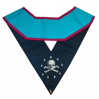 Collier Maître de l'Harmonie Lauderdale, sautoir Maître de l'Harmonie, insignes maçonniques, machine d'officier du Rite Français