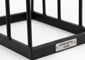 Soporte de Placa de Hierro Negro Premium con Acabado en Polvo, Elegante Exhibidor de Utensilios de Cocina para el Hogar y Artículos Esenciales de Mesa - Product Image 3