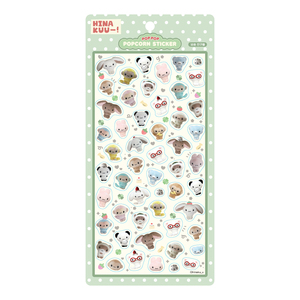 HINAKUU Pegatinas de Palomitas de Maíz Fluffy Friends, Hoja de Pegatinas Coreanas de Personajes Suaves y Lindos para Diario, Agenda, Portátil, Regalo para Niños, Venta al por Mayor - Product Image 1