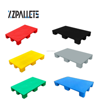 Palette en plastique robuste à simple face, à entrée 4 directions, pour la logistique, avec plateau solide