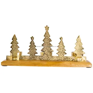 Support de bougie en métal moderne fait main de qualité supérieure, prêt à l'exportation, pour la décoration intérieure de l'hôtellerie, avec des motifs torsadés pour la maison - Product Image 3