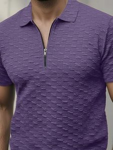 High Street Style Men's Poly Cotton for <b>T</b>-<b>Shirt</b> High Quality Moisture Wicking Performance Team Wear Zipped for Front Solid - Product Image 1
