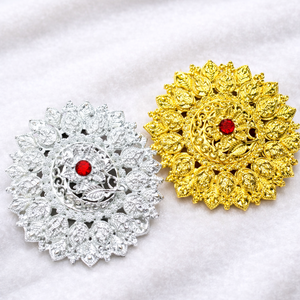 MOLL JEWELLERS - Mini Flores de Aleación Chapada en Oro Vintage, Hechas a Mano, Ecológicas, Impermeables, Elegantes, con Borlas y Purpurina, 15 cm - Product Image 5