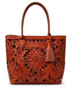 Bolso de Mano de Cuero Genuino para Mujer, Marca Famosa BS International, Personalizable, con Dos Correas, Cierre de Cremallera, Tamaño Personalizado - Product Image 3