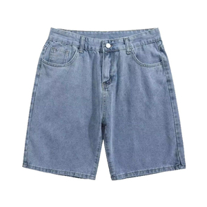 High Quality Custom <b>Men</b>’s <b>Jean</b> <b>Shorts</b> Premium Cotton Denim Stretch Fabric Slim Fit Vintage Washed Casual Fashion Manufacturer - Product Image 1