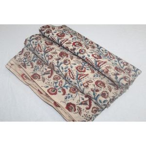 Sanganeri Printing Hand Block Print Fabric 100% Cotton Home Furnishing Decor Material Fabric for Dress Making - Product Image 1