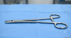 ชุดเครื่องมือผ่าตัดแบบใช้มือ NABSONS ENTERPRISES Mayo-Hegar Needle Holder Forceps  ชนิดสแตนเลสสตีล รับประกัน 3 ปี - Product Image 2