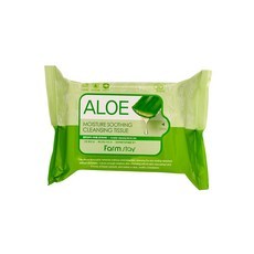 Salviette Detergenti Lenitive all'Aloe Farmstay, 30 Fogli x 3 Confezioni, Prodotto per la Cura della Pelle e per la Casa in Offerta - Product Image 1