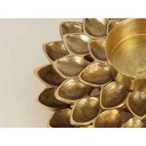 ที่วางเทียนทีไลท์ทองเหลืองขนาด5นิ้วทำด้วยมือพร้อมไส้ตะเกียงหลายอันของตกแต่งบ้านดีไซน์ดอกบัว - Product Image 2