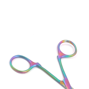 M.A SIDDIQUE INTERNATIONAL 5" Stainless Steel Mosquito Hemostat Forceps Curved Multi-Color Rainbow Titanium Surgical Instrument - Product Image 3
