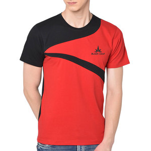 Latest Style New Design 100% Cotton Canvas T-Shirt Street Wear Custom Printed Logo Regular Fit Breathable BLACK <b>LEAF</b> for Men - Product Image 1