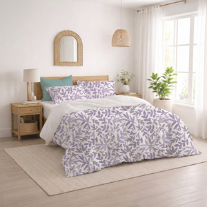 Premium Cotton Duvet Cover Set, Ultra Soft Breathable <b>Comforter</b> Cover for All-Season Comfort - Product Image 3