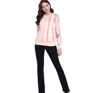 Sweat-shirt à col rond pour femme de haute qualité, respirant, écologique, doublé, avec broderie et impression sur le devant, style décontracté, hiver - Product Image 4