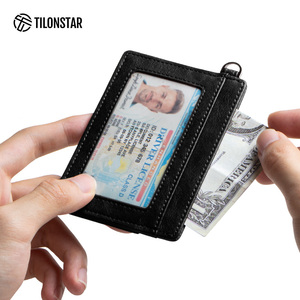 TWM144 OEM Manufacture Custom Design ID Credit <b>Card</b> Holder for Air Tag Holder RFID Blocking Slim Leather <b>Card</b> Holders - Product Image 4