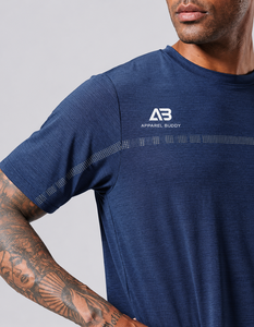 Camiseta de Manga Corta Casual para Hombre, Marca AMY, 100% Algodón, Corte Regular, Lisa, con Logotipo Personalizado al por Mayor - Product Image 4