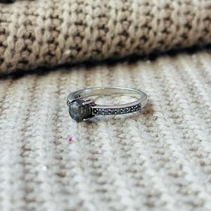 Boho Oxidized Silver Plated <b>Labradorite</b> Brass <b>ring</b> Vintage Dainty Handmade Wholesale <b>Ring</b> For Women - Product Image 3