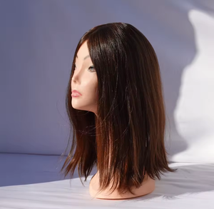 Perruque brésilienne en cheveux humains, confortable à porter, avec attache en tissage, style noir, pointes à cheveux coupés à la main - Product Image 1