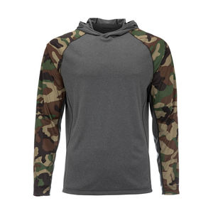 Sudadera con Capucha de Manga Larga para Hombre, Camuflaje Gris, Secado Rápido, UPF 50, para Pesca, Deportes al Aire Libre - Product Image 2