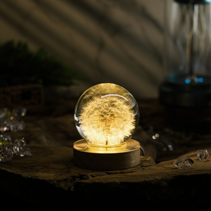 โคมไฟดอกไม้แห้ง, โคมไฟเรซิ่นอีพ็อกซี่ไม้, โคมไฟไม้สำหรับกลางคืน, โคมไฟเรซิ่นสั่งทำ, ของตกแต่งบ้านสุดพิเศษ, โคมไฟข้างเตียงไม้ - Product Image 1