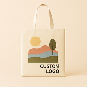 High Quality Eco Friendly <b>Reusable</b> 100% Cotton Canvas Shopping <b>Bag</b> Handled Style Shoulder Handle Custom Logo Printing - Product Image 3