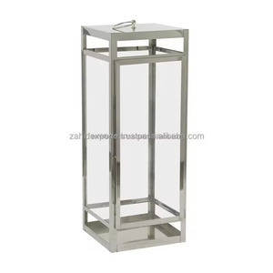 Farol de Bambú Hecho a Mano con Acabado Antiguo, Elegante Portavelas Dorado para Decoración de Jardín, Hogar, Navidad y Fiestas, Uttar - Product Image 3