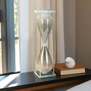 NUEVOS PRODUCTOS: Reloj de Arena Portátil Hecho a Mano, Estilo Moderno de Mediados de Siglo, Ecológico, con Marco Metálico, para Cumpleaños y Diwali - Product Image 5