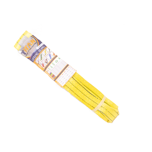 Eslinga de correas de poliéster amarillo para levantamiento de pesas, capacidad de 3000kg, factor de seguridad 8:1, diseño de ojo plano de 75mm de ancho - Product Image 4