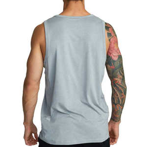 Camiseta sin Mangas para Hombre de Primera Calidad en Oferta, Corte Holgado, Contraste de Color, Ropa Deportiva para Hombre - Product Image 2