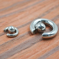 Anneau à bille captive G23 en titane, grande taille, gros calibre, CBR BCR, piercing léger, Prince Albert, piercing pour pénis, bijoux de corps