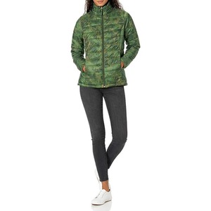 Custom Printed Woolen Knitted <b>Women</b> Puffer <b>Jacket</b> Winter Quilted Warm Lightweight Windproof Padded Bubble Coat Outerwear <b>Parka</b> - Product Image 3