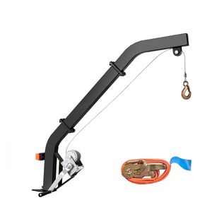 Treuil de levage robuste pour cerfs avec sangle à cliquet, capacité de charge de 353 lb, monté sur arbre, accessoire de chasse pour gibier - Product Image 1