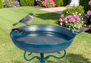 Bassin de remplacement en cuivre antique pour bain d'oiseaux, à fixer sur terrasse de jardin extérieur, pour oiseaux sauvages, spa pour oiseaux - Product Image 6