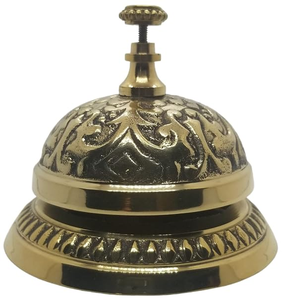 Luxury Vintage <b>Brass</b> Desk <b>Bell</b> Handmade Durable Customizable Reception <b>Bell</b> Office Front Desk Hotel Lobby Restaurant Bar - Product Image 1