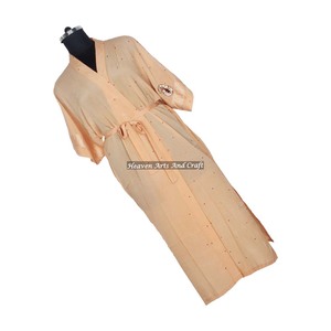 Robe de soirée africaine KL006 pour femmes, robes ethniques, longues robes kaftan kimono pour femmes, meilleure fabrication de robes pour femmes, kimono indien - Product Image 2